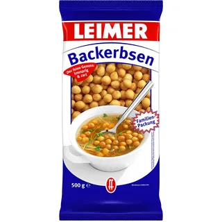 LEIMER Backerbsen 500 g Familienpackung- Traditionell bayerische Suppeneinlage aus kleinen Teigkügelchen (1 x 500g)