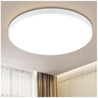 Nettlife LED Panel Deckenleuchte 21cm 3000k Flaches Design, LED fest integriert, Warmweiß, Küche Flur Keller Schlafzimmer Büro Wohnzimmer weiß