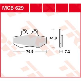 TRW Lucas Bremsbelag MCB629