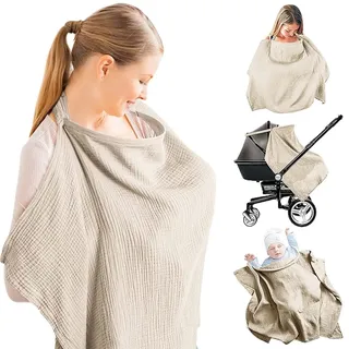 Stillschürze, Stilltuch für Unterwegs, Breastfeeding Cover, Stillschal Stilltuch, Stilldecke Baumwolle, Nursing Cover for Breastfeeding, Stillschal für Baby Mutter, Stillschal für Unterwegs