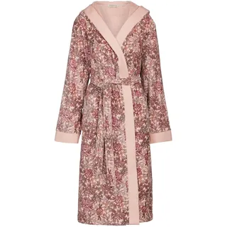 ESSENZA Bademantel Perri Ophelia Darling pink, XL - 100% Bio-Baumwollvelours (GOTS) - Blumen - XL