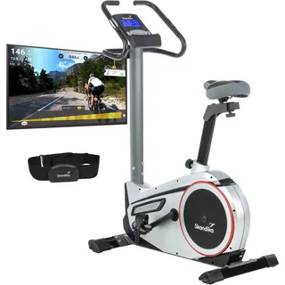 Skandika Ergometer Skandika Morpheus mit App Steuerung und Street View Funktion- Heimtrainer, Indoor fahrrad