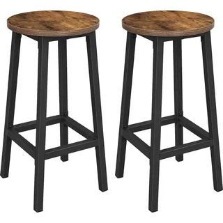 VASAGLE Barhocker LBC32X braun, 2 St.