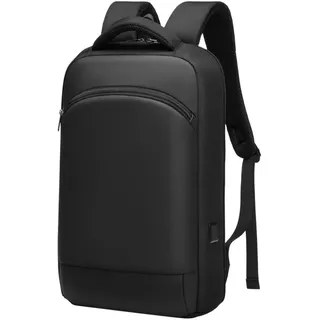 GYakeog Business Rucksack Herren Laptop Rucksack 15,6 Zoll Wasserdicht Laptoptasche mit USB-Anschluss für Schule Arbeit Wandern Uni Reisen-Schwarz