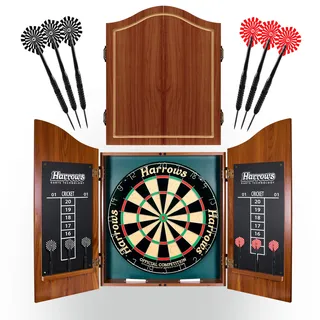 HARROWS Pro's Choice Dartscheibe inkl. 6 Darts