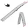 228 cm 340 kg klappbar Aluminium gelocht silber 1 St.