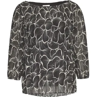 s.Oliver Bluse in feinem Plisée schwarz 42