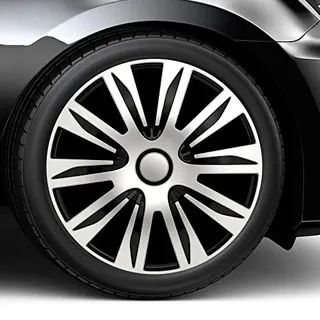 Radkappen Nardo Pro Schwarz Silber 13 14 15 16 Zoll (14 Zoll)