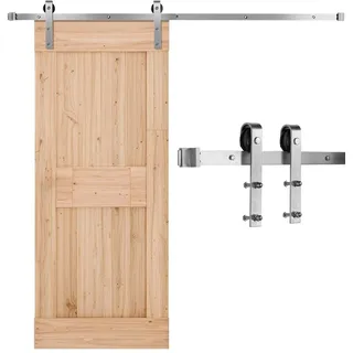 Vevor Schiebetürsystem 2 m Laufschiene Silber