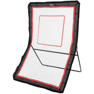 Vevor Lacrosse-Rebounder für den Hinterhof, 1,5 x 2,1 m großes Volleyball-Rücksprungnetz, Pitchback-Throwback-Baseball-Softball-Return-Trainingsbildschirm, verstellbarer Winkel, Schießübungs-Trainings