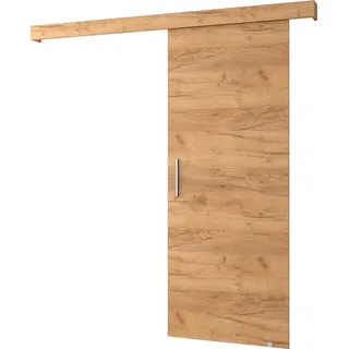 MINIO go for it, Zimmertür "SALWADOR I", Innentür, silberner Türgriff, Gold Craft Eiche Farbe - Braun/Bronze/Dunkelbraun/Hellbraun