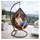 Hängesessel Outdoor Hängestuhl Gartenstuhl mit Sitzkissen Braun