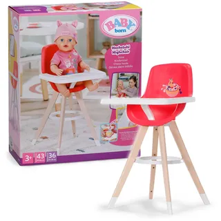BABY BORN Hochstuhl für Puppen im Scandi-Design mehrfarbig