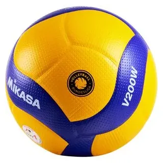 Mikasa Volleyball V200W-VBL Official, DVV1 Spielball, Gelb