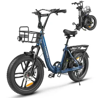 ENGWE SAMEBIKE E-Bike Klapprad Elektrofahrrad mit 20 Zoll Fat Tire, 13Ah Lithium-Akku für Lange Reichweite bis 120KM, 7-Gang-All-Terrain Ebike Herren für MTB, Strand & Schnee