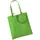 Baumwoll-Tragetasche mit langen Henkeln Apple green 38 x 42 cm