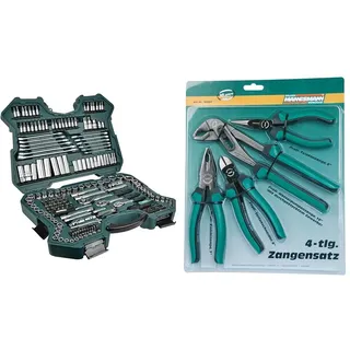 Brüder Mannesmann Werkzeuge Mammutkoffer Werkzeugset 215-tlg.