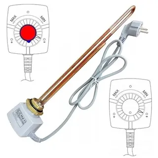 Elektroheizstab 2kW, 3KW - 230V Gewinde 5/4", 6/4" für Boiler/Pufferspeicher (W-2kW Gewinde 6/4")