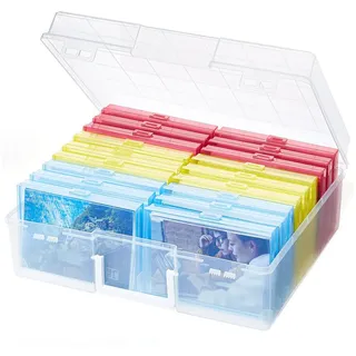 Lifewit Fotobox Foto Aufbewahrungsbox mit 18 PCS innere Fotohalter, Fotobox,Fotoboxen