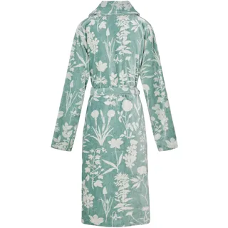ESSENZA Bademantel Maribel Surf green, L - 60% Baumwolle, 40% Modal - Blumen - L