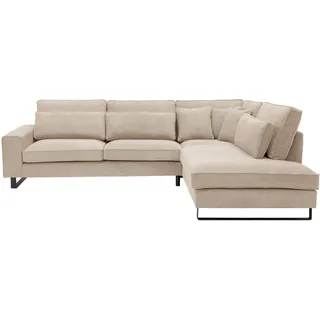 Tchibo - Ecksofa rechts mit Sofa 2 - 314x246x94cm - schwarz -