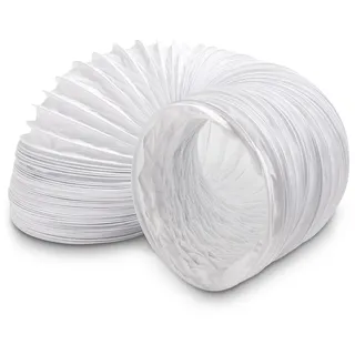 Vioks 2,8m Abluftschlauch Trockner Lüftungsrohr 150mm Weiß PVC - Trockner Schlauch Rund/Schlauch für Klimaanlage/Abluftschlauch Klimagerät