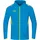 Trainingsjacke mit Kapuze Kinder blau/neongelb 164