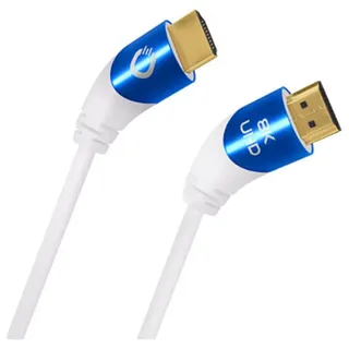 Oehlbach HDMI Anschlusskabel HDMI-A Stecker, HDMI-A Stecker 3.00 m Weiß D1C42538 8K UHD, dreifach geschirmt HDMI-Kabel