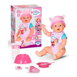 BABY BORN Emma Babypuppe mit 10 Funktionen und Accessoires, ab 3 Jahren