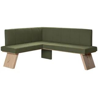 otto home Eckbank Nina Küchenbank, Polsterbank, Esszimmerbank, Breite 185x 150 cm, Moderne Bank in tollen Farben, Anzahl Sitzplätze: 5 grün