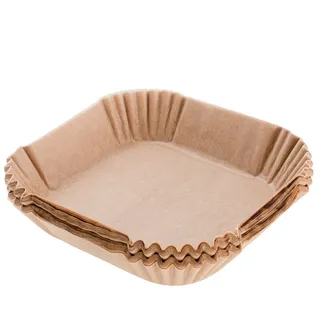 adlereurope Adler Papier-Einsätze für Heißluftfritteuse 16 cm 100 Stück | Biologisch abbaubar, hitzebeständig bis 240 °C, antihaftbeschichtet, für Heißluftfritteuse und Backofen