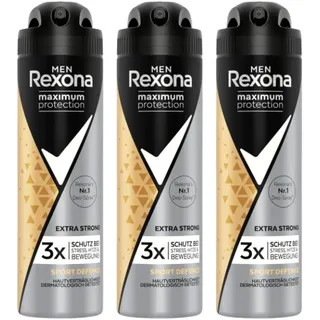 3 x Rexona Men Maximum Protection Sport Defence Anti Transpirant jeweils 150ml
