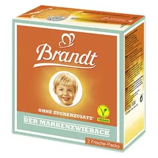 HUG Brandt Markenzwieback ohne Zuckerzusatz, 225G