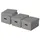 Aufbewahrungsbox 26,5 x 20,5 x 36,5 cm 3-tlg. grau