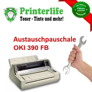 Austausch - Pauschale OKI Microline 390fb helles Gehäuse 1 Werktag mit Rechnung