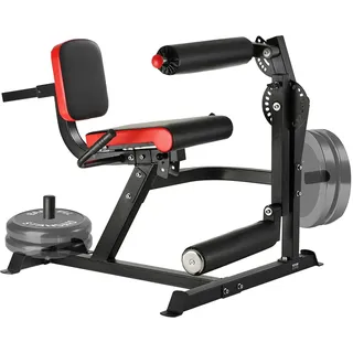 Vevor sitzende Beinstrecker und Curl-Maschine Trainingsgerät Beinpresse Beintrainer (317 kg belatbar), verstellbare Bein-Trainingsbank, Bein-Drehs...