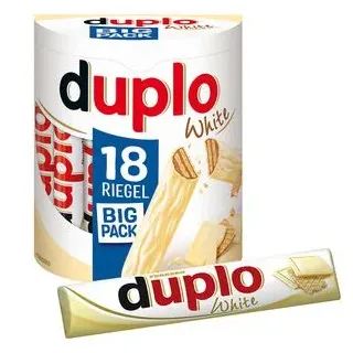 Ferrero Duplo Schokoriegel White, 327,6g, je 18,2g, 18 Riegel