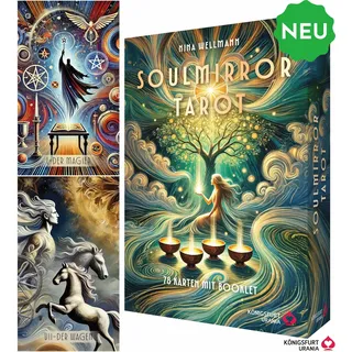Königsfurt-Urania Soulmirror Tarot - 78 Karten mit Buch - (Soul Path, sensitive Tarotkarten)