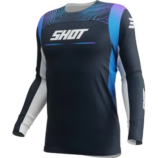 Shot Contact Apex Langarm-trikot - Blue - S