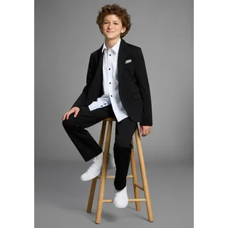 Bruno Banani Anzug BRUNO BANANI "2tlg. Jersey Anzug", Jungen, Gr. 134, N-Gr, schwarz, Jersey, Obermaterial: 76% Polyester, 20% Viskose, 4% Elasthan. Futter: 100% Polyester, unifarben, Basic, Anzüge, NEU BRUNO BANANI für TEENS. Eleganter Jersey Anzug