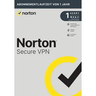 NortonLifeLock Secure VPN 2025 1 Gerät 1 Jahr DE Win Mac Android iOS