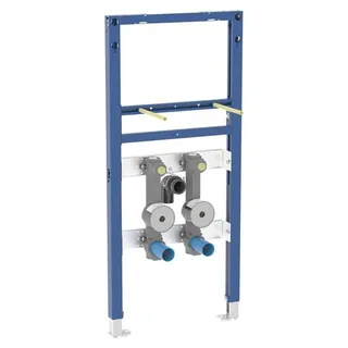 Geberit Duofix Element für Waschtisch 112 cm, Standarmatur, 2 Wasserzählerstrecken