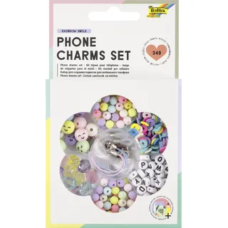 Folia Perlen-Set Phone Charms Set mehrfarbig