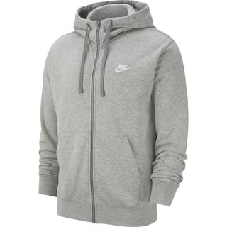 Nike Sportswear Club Herren-Kapuzenjacke Dark Grey Heather/Matte Silver/White M