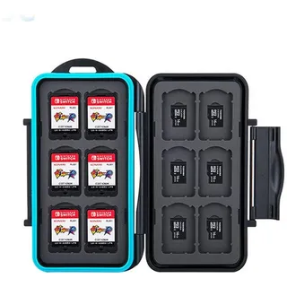 JJC MC NSMSD24 Memory Card Case, Digitalkamera Zubehör, Schwarz