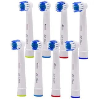 8 Zahnbürsten Aufsätze kompatibel mit Oral B Precision Clean Bürsten Köpfe