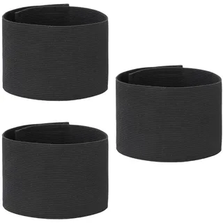 Styquenzer 3 Stück Trauerflor Armbinde Schwarz Armband Elastisches Trauer-Armbinde Trauerband elastisches Armband trauerflor für Trauer Beerdigung Fußball Basketball Sport Fußballmannschaft