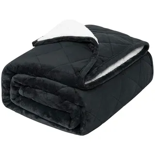 Woltu Gewichtsdecke Anti Stress, Anthrazit,150x200,11kg