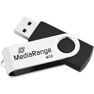 MediaRange Flexi-Drive 4GB schwarz/silber