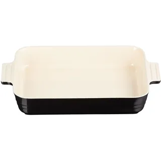 LE CREUSET Auflaufform 32cm schwarz - B/H/T ca. 25,25x5,80x39,00